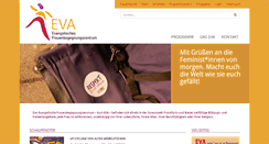 Desktop Screenshot of eva-frauenzentrum.de