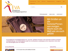Tablet Screenshot of eva-frauenzentrum.de